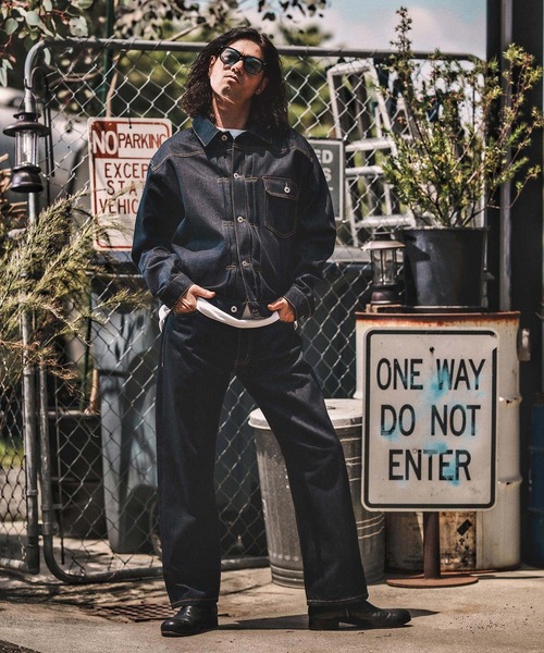 WONDER WALL MOTEL(ワンダーウォールモーテル)の「mj10799- RIGID DENIM JACKET(Gジャン) リジットデニムジャケット(デニムジャケット・メンズ・インディゴブルー・S/M/L/XL)」の17枚目の写真