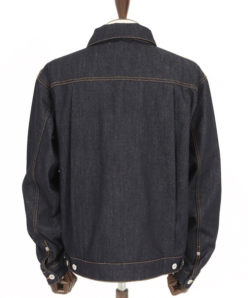WONDER WALL MOTEL(ワンダーウォールモーテル)の「mj10799- RIGID DENIM JACKET(Gジャン) リジットデニムジャケット(デニムジャケット・メンズ・インディゴブルー・S/M/L/XL)」の9枚目の写真