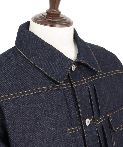 WONDER WALL MOTEL(ワンダーウォールモーテル)の「mj10799- RIGID DENIM JACKET(Gジャン) リジットデニムジャケット(デニムジャケット・メンズ・インディゴブルー・S/M/L/XL)」の10枚目の写真