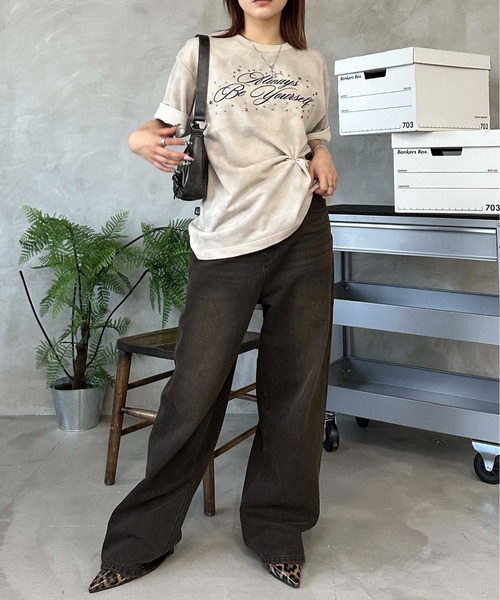 sedacle(セダクル)の「オーバーダイデニムパンツ(デニムパンツ・レディース・ブラック/インディゴブルー・SMALL/MEDIUM)」の8枚目の写真