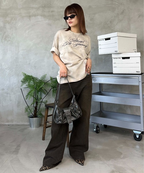 sedacle(セダクル)の「オーバーダイデニムパンツ(デニムパンツ・レディース・ブラック/インディゴブルー・SMALL/MEDIUM)」の9枚目の写真
