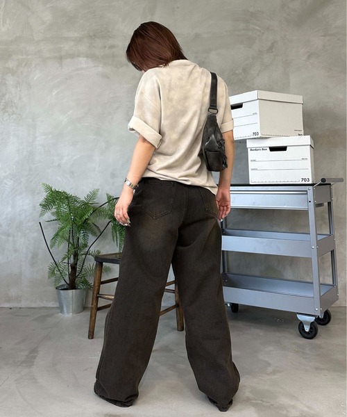 セール】オーバーダイデニムパンツ（デニムパンツ）｜sedacle
