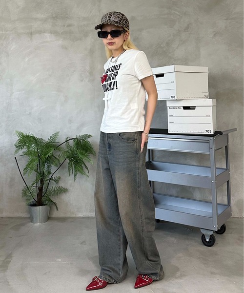 sedacle(セダクル)の「オーバーダイデニムパンツ(デニムパンツ・レディース・ブラック/インディゴブルー・SMALL/MEDIUM)」の19枚目の写真