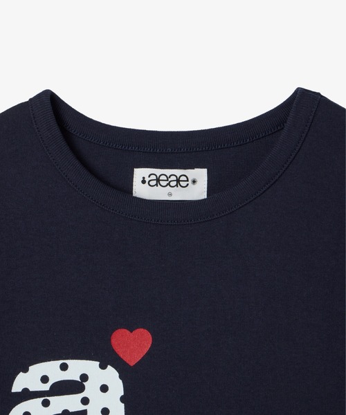 日本未入荷！aeae ホワイト ハート ロゴ Tシャツ エーイーエーイー 即完売／日本未入荷】aeae ハートロゴ Tシャツ ホワイト