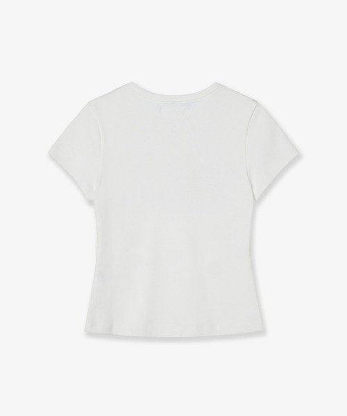 Tシャツ・カットソー AEAE DOT SMALL LETTER TEE 5BNY748 DOT SMALL LETTER TEE（Tシャツ/カットソー）｜aeae