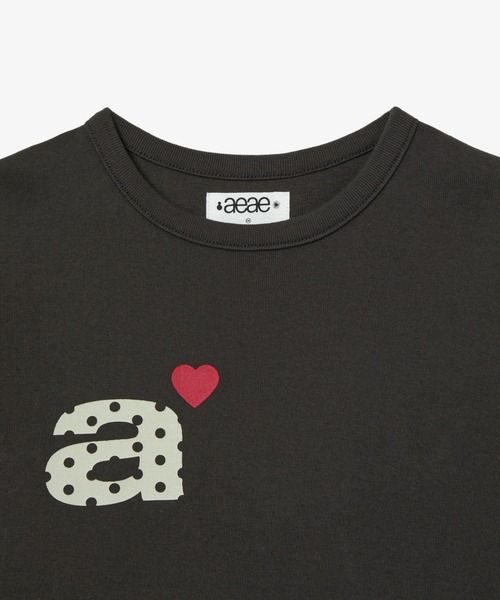 DOT SMALL LETTER TEE（Tシャツ/カットソー）｜aeae（エーイーエーイー