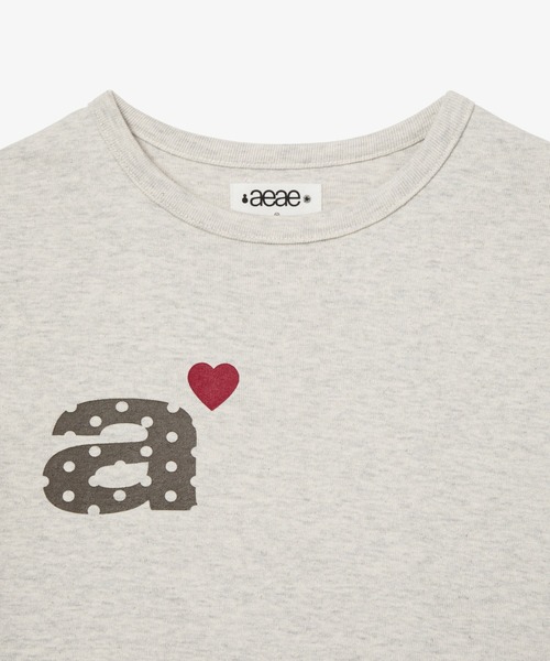 DOT SMALL LETTER TEE（Tシャツ/カットソー）｜aeae（エーイーエーイー