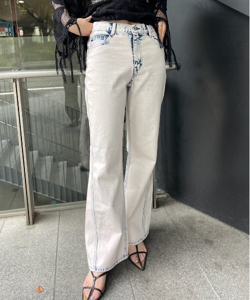 パンツ AMERI / pants セール】CALENDERING STRAIGHT PANTS（その他パンツ）｜Ameri