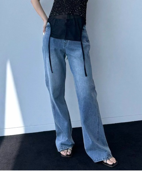パンツ AMERI / pants SENSU DETAIL DENIM PANTS（その他パンツ）｜Ameri（アメリ）の