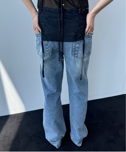 Ameri（アメリ）の「SENSU DETAIL DENIM PANTS（その他パンツ