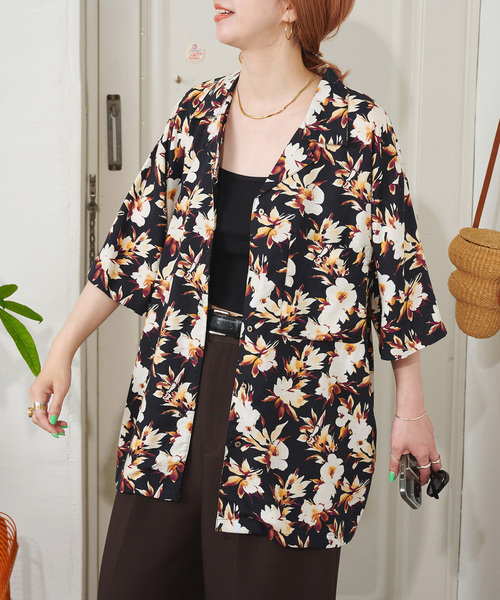 B.C STOCK(ベーセーストック)の「【ZOZO限定】手洗い可 / アソート柄シャツ(シャツ/ブラウス・レディース・ブラウン/ブラック/その他16・FREE)」の1枚目の写真