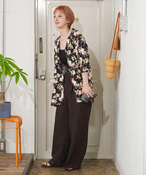 B.C STOCK(ベーセーストック)の「【ZOZO限定】手洗い可 / アソート柄シャツ(シャツ/ブラウス・レディース・ブラウン/ブラック/その他16・FREE)」の6枚目の写真