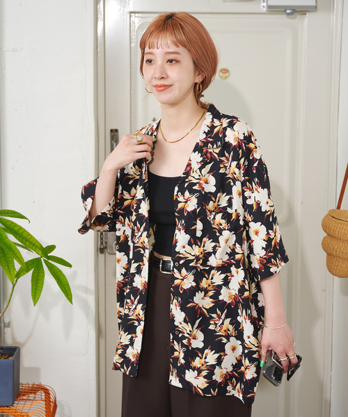 B.C STOCK(ベーセーストック)の「【ZOZO限定】手洗い可 / アソート柄シャツ(シャツ/ブラウス・レディース・ブラウン/ブラック/その他16・FREE)」の9枚目の写真