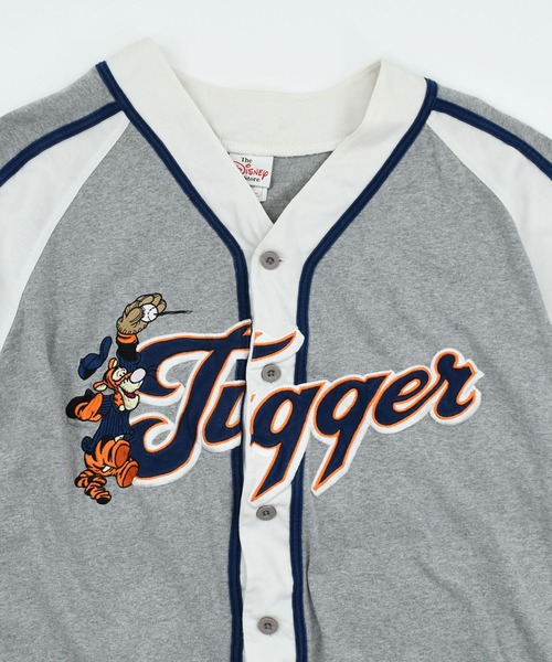 DISNEY VINTAGE(ディズニーヴィンテージ)の「【USED】90’s Disney “Tigger” キャラクター ベースボールシャツ(シャツ/ブラウス・メンズ・グレー・X-LARGE)」の2枚目の写真