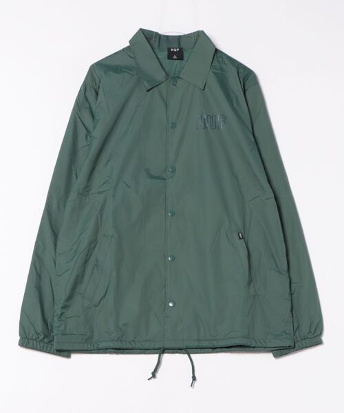 HUF(ハフ)の「【HUF】HUF SET H COACHES JACKET JK00390(ナイロンジャケット・メンズ・グリーン/ダークブラウン/ブラック・XL/L/M/S)」の1枚目の写真