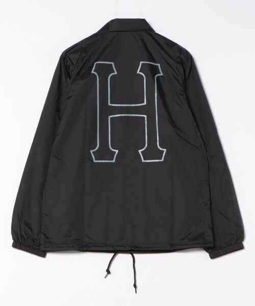 HUF(ハフ)の「【HUF】HUF SET H COACHES JACKET JK00390(ナイロンジャケット・メンズ・グリーン/ダークブラウン/ブラック・XL/L/M/S)」の4枚目の写真