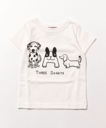 P.FIELD（ピーフィールド）の「P.FIELD/ピーフィールド　日本製　　スリードッグ　Tシャツ（Tシャツ/カットソー）」