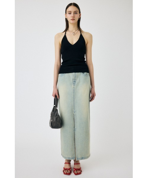 MOUSSY(マウジー)の「DENIM MAXI PENCIL スカート(スカート・レディース・ワンウォッシュ/ライトブルー・1/2)」の6枚目の写真