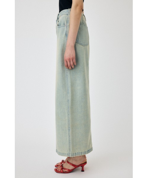 MOUSSY(マウジー)の「DENIM MAXI PENCIL スカート(スカート・レディース・ワンウォッシュ/ライトブルー・1/2)」の9枚目の写真