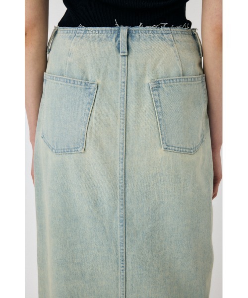 MOUSSY(マウジー)の「DENIM MAXI PENCIL スカート(スカート・レディース・ワンウォッシュ/ライトブルー・1/2)」の12枚目の写真