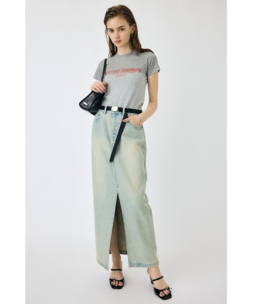 MOUSSY(マウジー)の「DENIM MAXI PENCIL スカート(スカート・レディース・ワンウォッシュ/ライトブルー・1/2)」の17枚目の写真