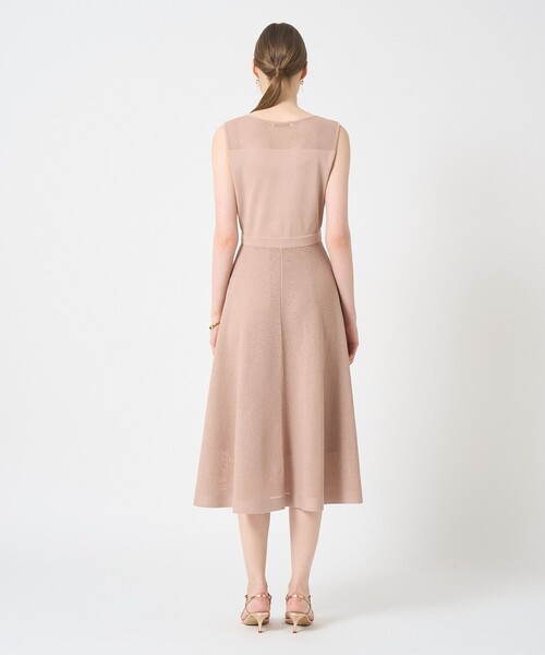 ANAYI(アナイ)の「サマーメッシュワンピース〈セットアップ対応商品〉(ワンピース・レディース・ブルー/ブラック/ピンクベージュ・38/36/34)」の6枚目の写真