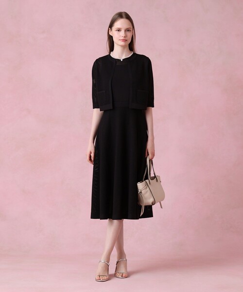 ANAYI(アナイ)の「サマーメッシュワンピース〈セットアップ対応商品〉(ワンピース・レディース・ブルー/ブラック/ピンクベージュ・38/36/34)」の15枚目の写真