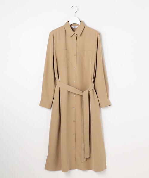 J.PRESS Ladies(J.プレス レディス)の「ピーチポプリン ワンピース(ワンピース・レディース・ベージュ系/黄土色系/ブラック系・XS)」の14枚目の写真