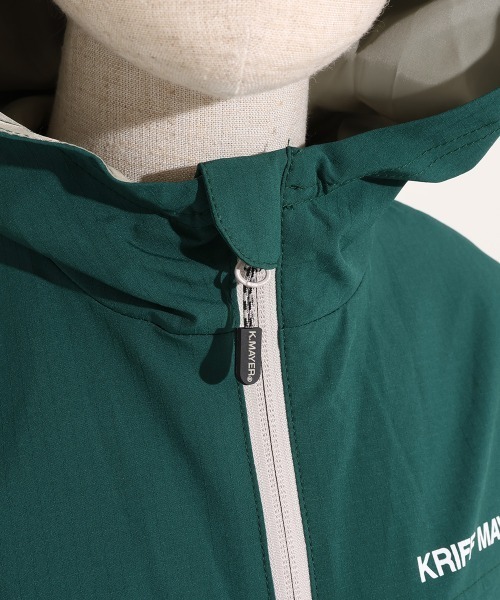 KRIFF MAYER Kid's Collection（クリフメイヤーキッズコレクション）の「【撥水・防汚】アクティブストレッチマウンテンパーカー（マウンテンパーカー・キッズ・グリーン/ベージュ/パープル/ブラック・140/150/160/170/120/130）」の13枚目の写真