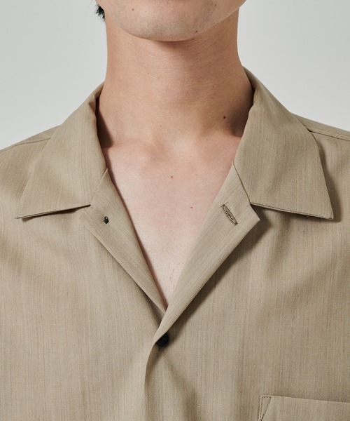MARKAWARE ウール長袖シャツ　グリーン　1サイズ 120/2オールウェザークロス / ロングテントシャツ, Sage Green