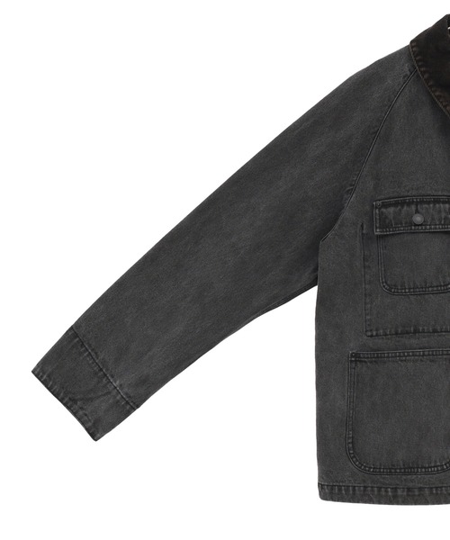 FUSE（フューズ）の「デニムカバーオールジャケット（ブルゾン・メンズ・ブラック/ブルー・01/03/02）」の12枚目の写真