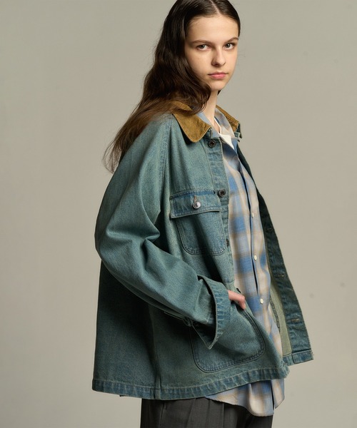 FUSE（フューズ）の「デニムカバーオールジャケット（ブルゾン・メンズ・ブラック/ブルー・01/03/02）」の17枚目の写真