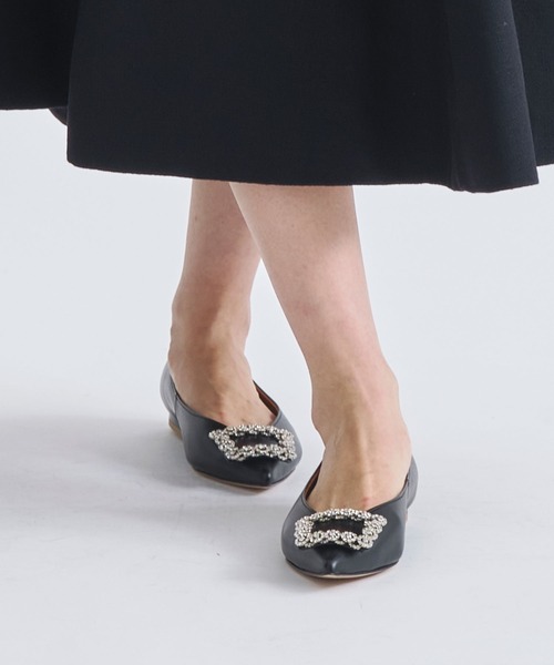Pippichic（ピッピシック）の「【PIPPICHIC/ピッピシック】PP25-ANNA V JEWERLY 9/ポインテッドトゥビジューフラットシューズ/バレエシューズ（バレエシューズ・レディース・ブラック・6h/7h/8）」の13枚目の写真