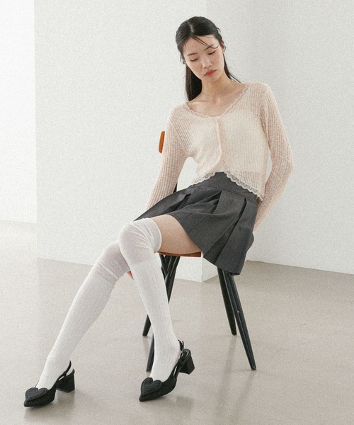 Heather（ヘザー）の「ハートヒールサンダル　497922（サンダル・レディース・ブラック/ブラック系その他・M/L）」の7枚目の写真