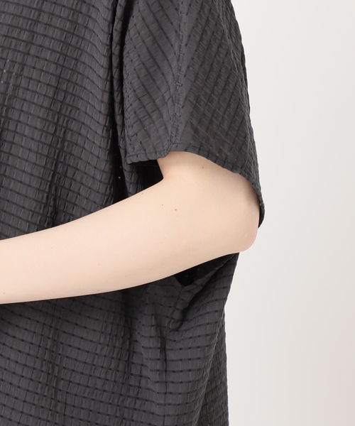 JOURNAL STANDARD（ジャーナルスタンダード）の「《追加2》シアーチェックポンチョブラウス（シャツ/ブラウス・レディース・ホワイト/ブルー系その他/ブラック/スミクロ・FREE）」の18枚目の写真