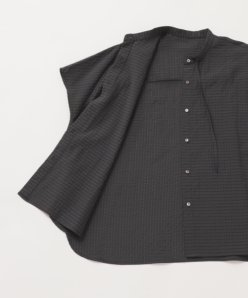 JOURNAL STANDARD（ジャーナルスタンダード）の「《追加2》シアーチェックポンチョブラウス（シャツ/ブラウス・レディース・ホワイト/ブルー系その他/ブラック/スミクロ・FREE）」の16枚目の写真