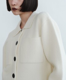 EMMEL REFINES | <EMMEL REFINES>EM セッケツ フェザーヤーン エリツキ カーディガン(カーディガン/ボレロ)