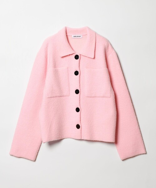 EMMEL REFINES（エメルリファインズ）の「＜EMMEL REFINES＞EM セッケツ フェザーヤーン エリツキ カーディガン（カーディガン/ボレロ・レディース・オフホワイト/ライトピンク/イエロー・FREE）」の8枚目の写真