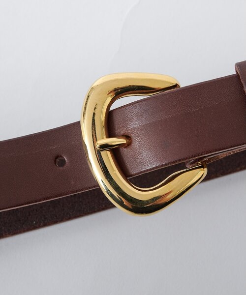 THE PAUSE（ザ ポーズ）の「【THE PAUSE】ワイドバックル細ベルト（ベルト・レディース・ブラック/ダークブラウン・FREE）」の8枚目の写真