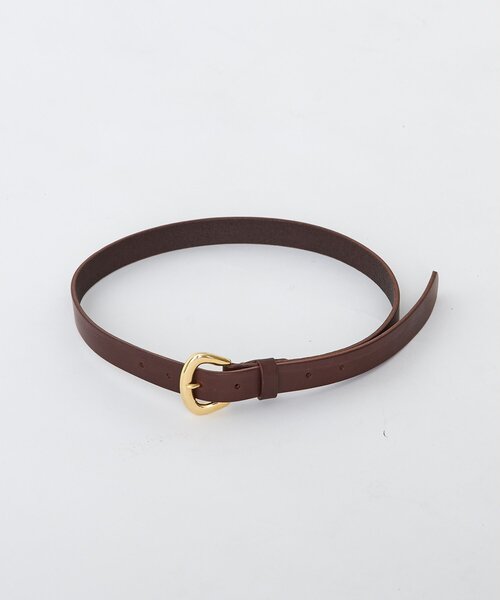 THE PAUSE（ザ ポーズ）の「【THE PAUSE】ワイドバックル細ベルト（ベルト・レディース・ブラック/ダークブラウン・FREE）」の4枚目の写真