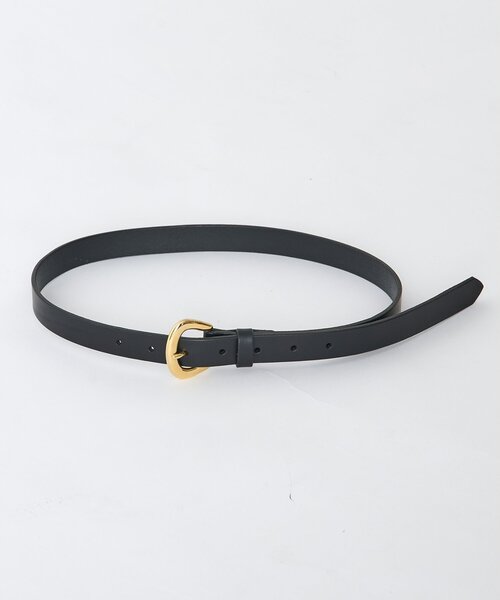 THE PAUSE（ザ ポーズ）の「【THE PAUSE】ワイドバックル細ベルト（ベルト・レディース・ブラック/ダークブラウン・FREE）」の3枚目の写真