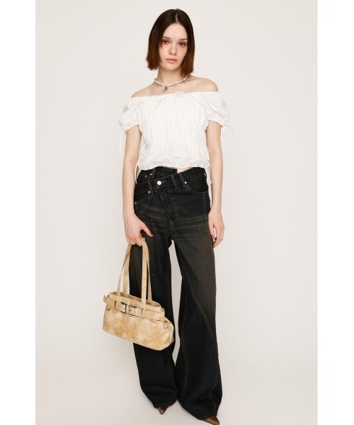SLY SWITCHING STRAIGHT PT ストレートパンツ 秋服 J/W SWITCHING STRAIGHT PT ジャストウエスト スイッチング
