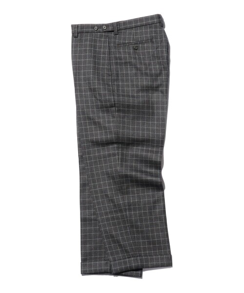 BEAMS PLUS(ビームスプラス)の「ダブルウィーブ ウール チェック ワイド アイビートラウザーズ(その他パンツ・メンズ・チャコールグレー/ネイビー・S/XL/M)」の17枚目の写真