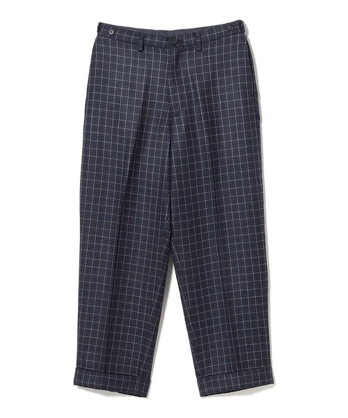 BEAMS PLUS(ビームスプラス)の「ダブルウィーブ ウール チェック ワイド アイビートラウザーズ(その他パンツ・メンズ・チャコールグレー/ネイビー・S/XL/M)」の6枚目の写真
