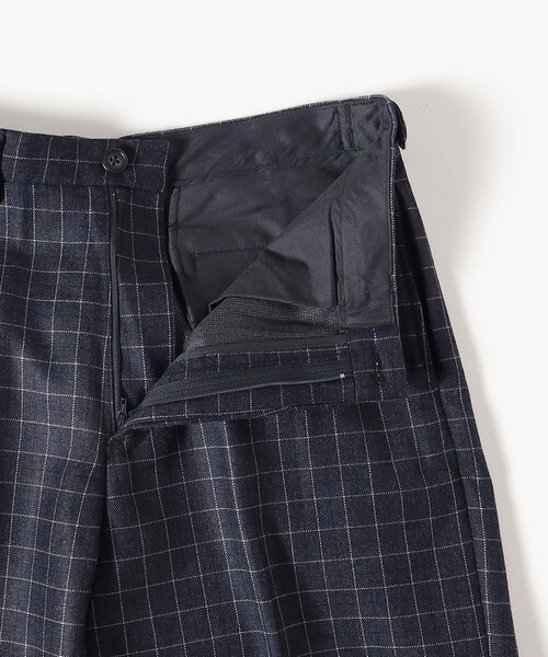 BEAMS PLUS(ビームスプラス)の「ダブルウィーブ ウール チェック ワイド アイビートラウザーズ(その他パンツ・メンズ・チャコールグレー/ネイビー・S/XL/M)」の8枚目の写真