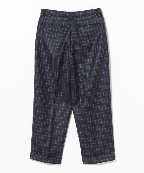 BEAMS PLUS(ビームスプラス)の「ダブルウィーブ ウール チェック ワイド アイビートラウザーズ(その他パンツ・メンズ・チャコールグレー/ネイビー・S/XL/M)」の10枚目の写真