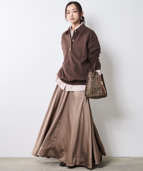 CHIC STYLE（シックスタイル）の「綿100％ストライプシャツ＜大きいサイズ有＞シックスタイル（シャツ/ブラウス・レディース・ベージュ系/ブルー系・5L/4L/3L/LL/L/M）」の18枚目の写真