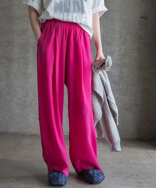 k3&co.(ケイスリーアンドコー)の「Gathered pants(その他パンツ・レディース・ピンク・ONE SIZE)」の1枚目の写真