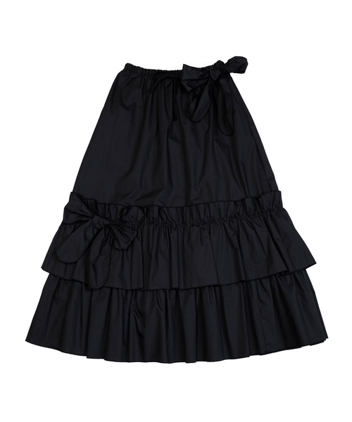 新品タグ付 MILK ダブルリボン ロング SK MILK（ミルク）の「ダブルリボン ロングスカート（スカート）」 - WEAR