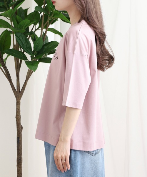 BRODIAEA(ブローディア)の「BRODIAEA レモンプリントロゴ半袖Tシャツ(Tシャツ/カットソー・レディース・ピンク/ネイビー/オフホワイト/ライトグリーン・40)」の12枚目の写真